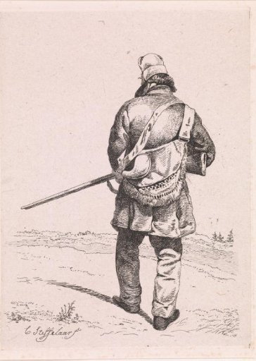 Hunter Seen from Behind