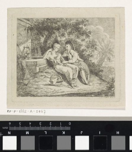Shepherd and Shepherdess at a Spring