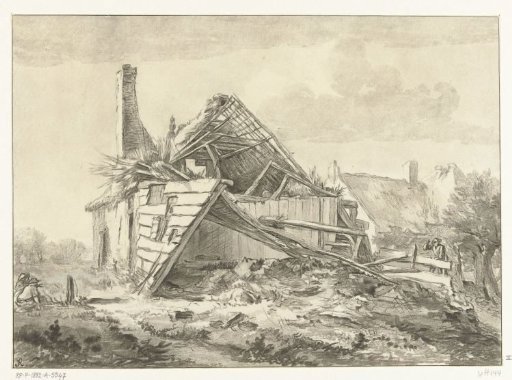 Dilapidated farmhouse