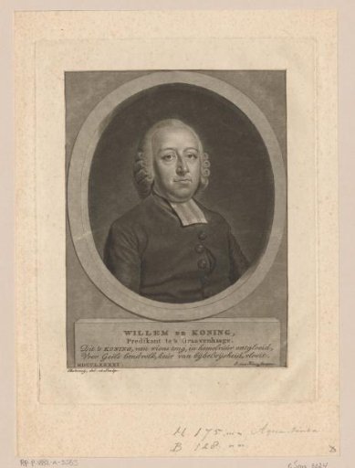 Portrait of preacher Willem de Koning