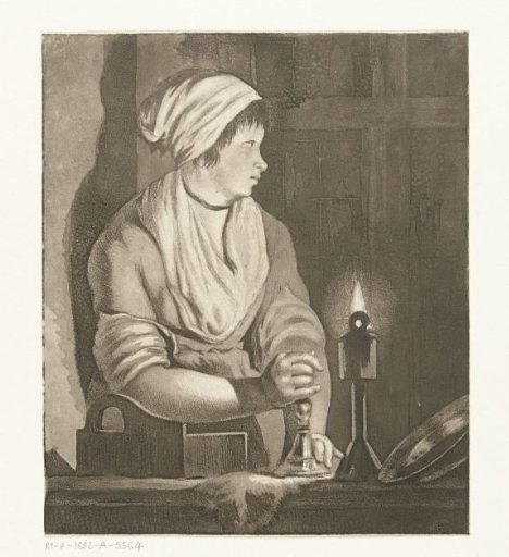 Maid with candlestick