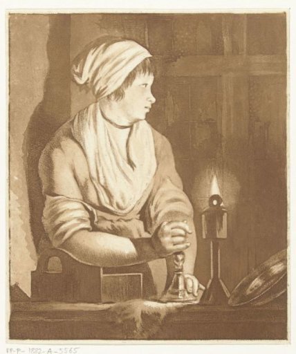 Maid with candlestick