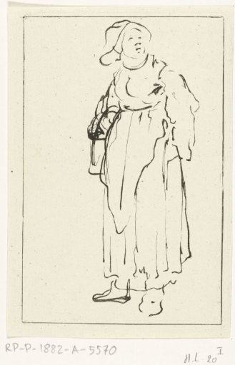 Standing peasant woman