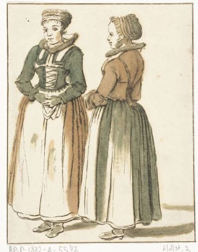Two standing women