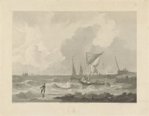 Fishing Boats near a Harbour Jetty