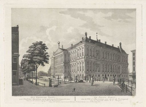 View of the Royal Palace in Amsterdam