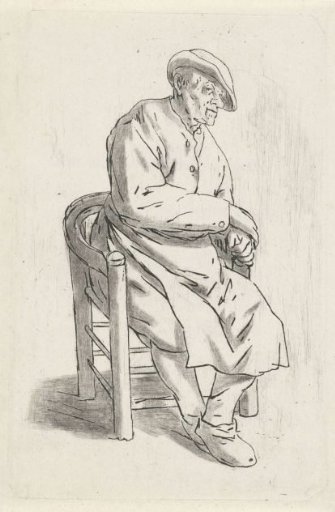 Seated man in an armchair