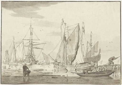 Unloading of moored ships