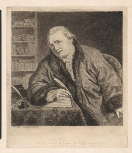 Portrait of the composer and etcher Johan Antoni Kauclitz Colizzi