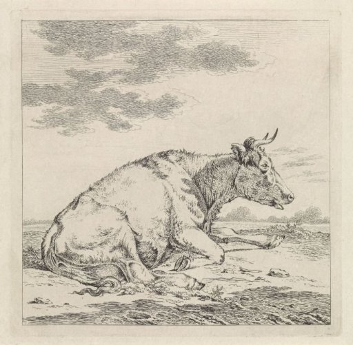 Lying Cow, Facing Right