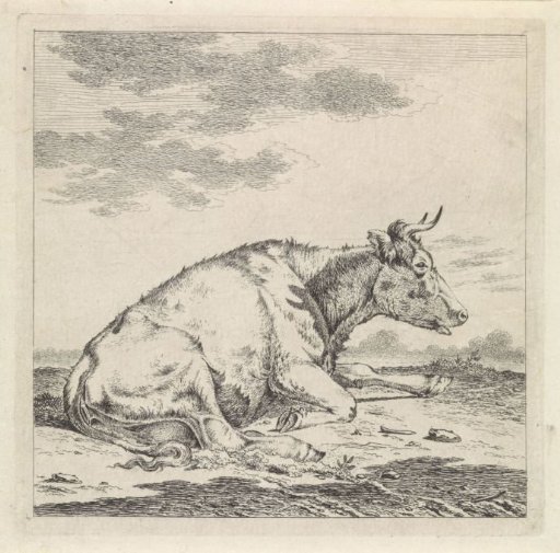 Lying Cow, Facing Right