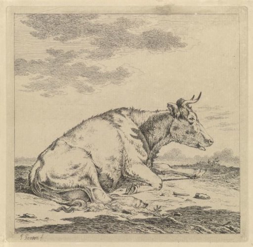 Lying Cow, Facing Right
