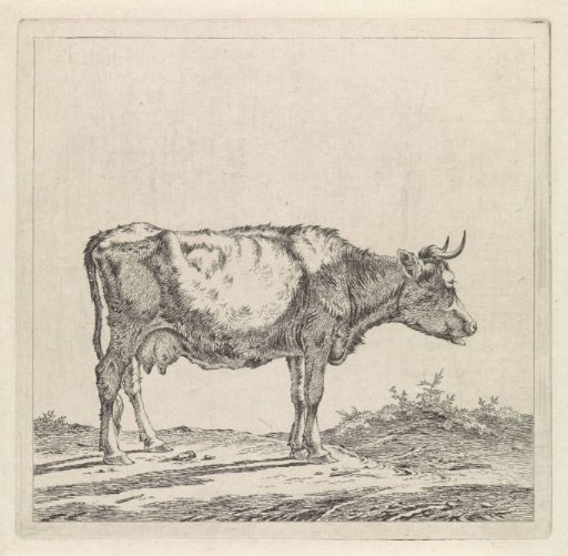 Landscape with a Cow at the Water's Edge