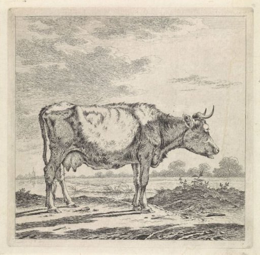 Landscape with a Cow at the Water's Edge