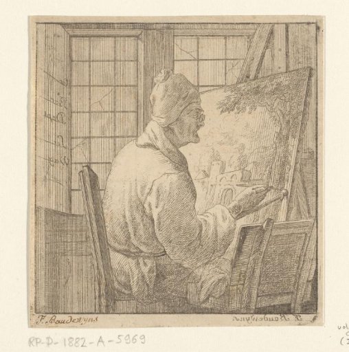 Portrait of the artist Frans Adriaensz. Boudewyns