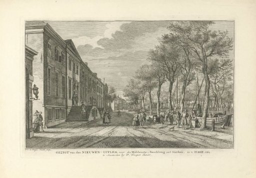 View of the Prinsessegracht in The Hague