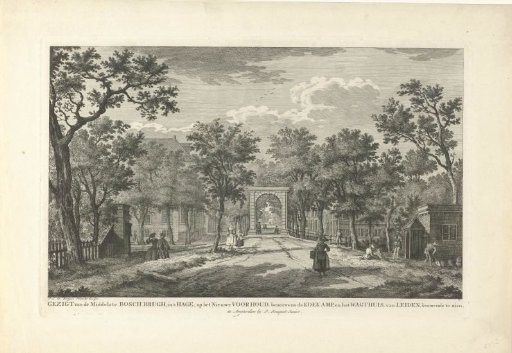 View of the Bosbrug in The Hague