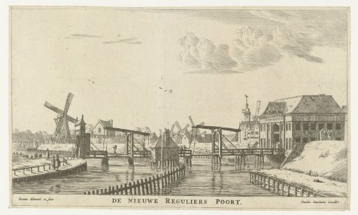 View of the Third Reguliers Gate in Amsterdam