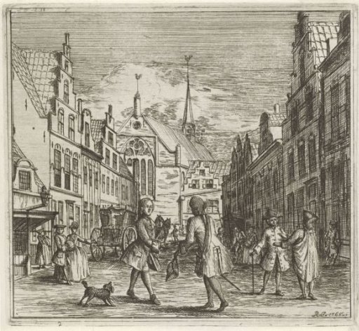 Street with Various Figures