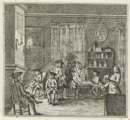 Interior with Various Figures