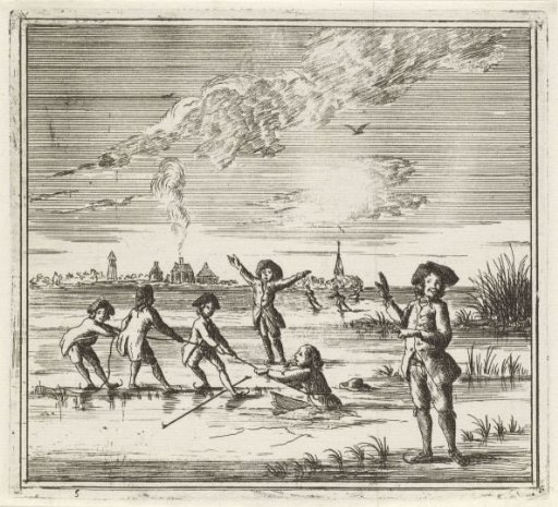 Woman Breaking Through Ice