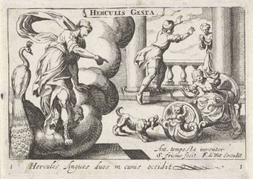 Young Hercules Strangles Two Snakes