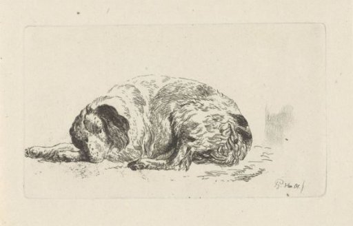 Reclining dog
