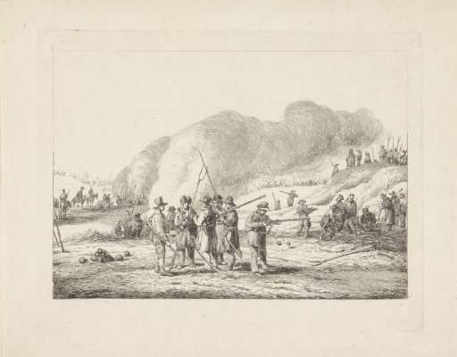 Camp of citizens in the dunes of North Holland, 19 January 1814