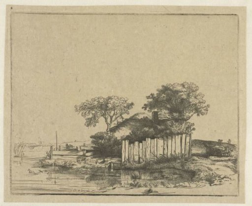 Cottage with a white paling