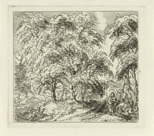 Landscape with woman and child