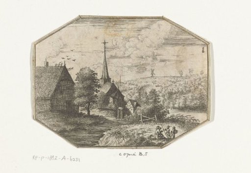 Village Situated on a River