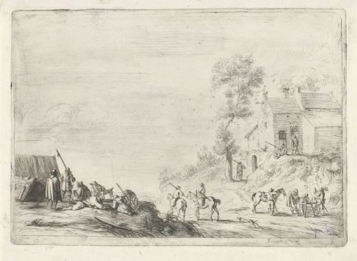 Soldiers by a road