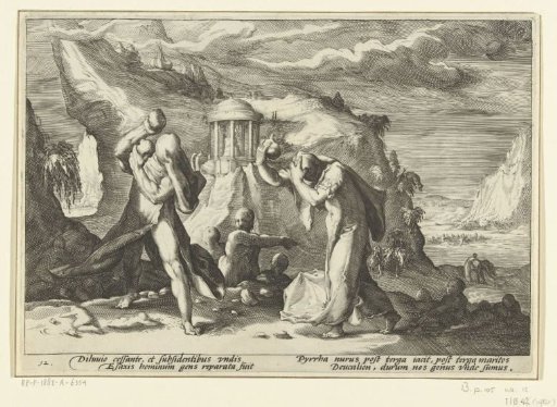 Deucalion and Pyrrha Create a New Race of Humans