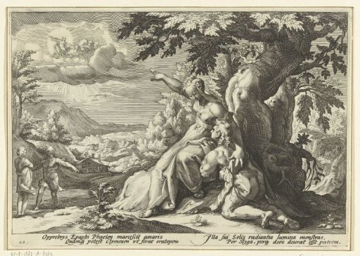 Clymene Points Out Phaëthon's Father, the Sun God, to Him