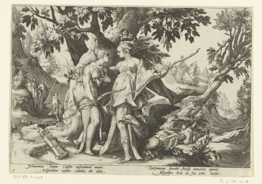 Jupiter Seduces Callisto in the Disguise of Diana