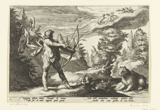 Arcas Aims His Arrow at Callisto