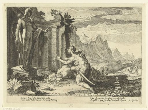 Cadmus Asks the Oracle of Delphi What He Should Do Now That He Has Been Unable to Find His Sister Europa