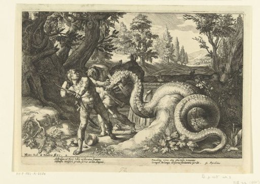Companions of Cadmus Devoured by a Dragon