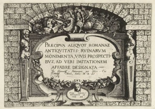 Title page for a series of Roman ruins