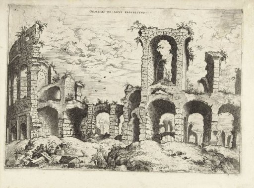 Second view of the Colosseum in Rome