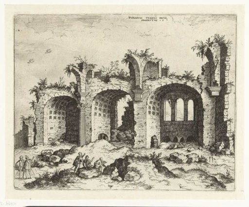 View of the ruins of the Basilica of Constantine
