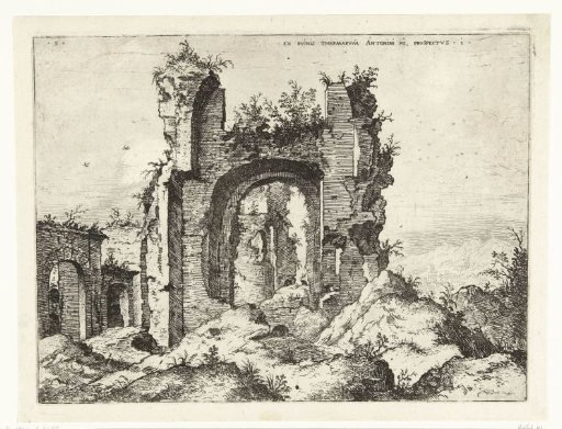 First view of the Baths of Caracalla