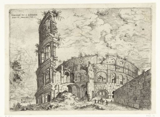 First view of the Colosseum in Rome