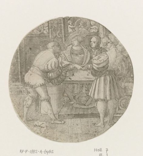 Three Men Playing Dice