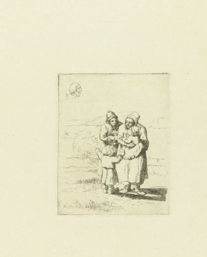 Study sheet with a family with two children