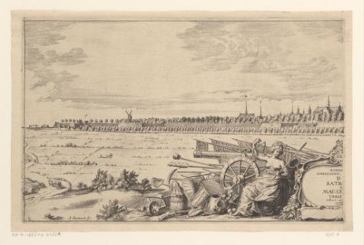 View of Breda from the northwest (left sheet)