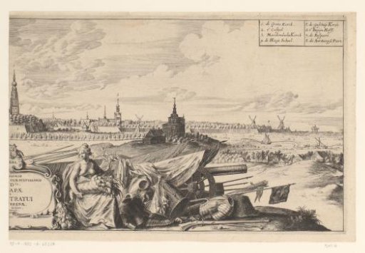 View of Breda from the northwest (right sheet)
