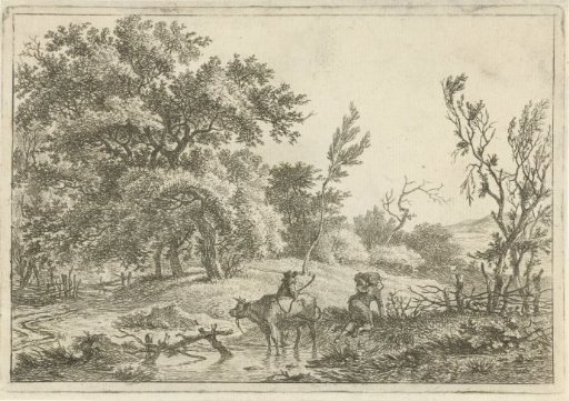 Landscape with bull and cattle herder