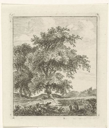 Landscape with man with a jug