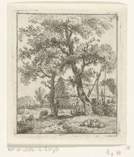 Farm and shepherd